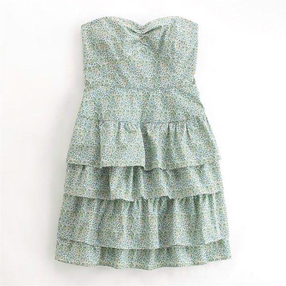 J. Crew Dresses & Skirts - NWOT J. Crew Daisy Day Strapless Ruffle Tiered Floral Dress